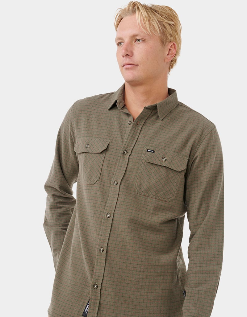RIP CURL Surf Checked In Mens Flannel image number 1