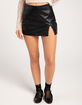 COTTON CANDY LA Faux Leather Womens Mini Skirt image number 2