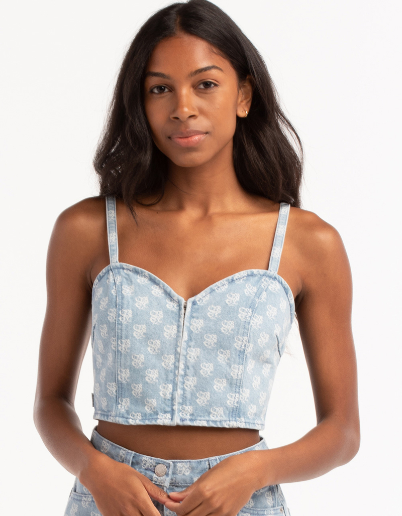 OBEY Clash Womens Denim Cami Top image number 3