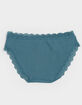 FULL TILT Seamless Rib Lace Trim Hipster Panties image number 2