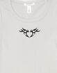 FULL TILT Embroidery Heart Girls Tee image number 2