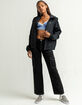 VANS Kastle Check Me Womens Black Windbreaker Jacket image number 4