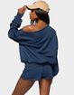 EDIKTED Juana Off Shoulder Lightweight Sweatshirt image number 3