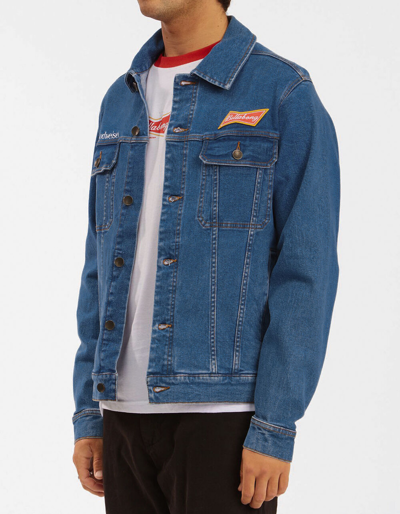 BILLABONG X Budweiser Mens Denim Jacket image number 3