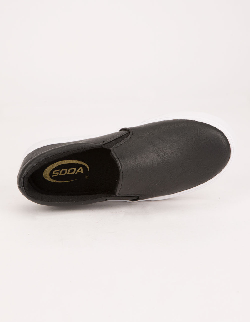 SODA Reign Black Girls Slip-On Shoes image number 2