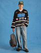 RSQ Mens Baggy Embroidered Jeans image number 11