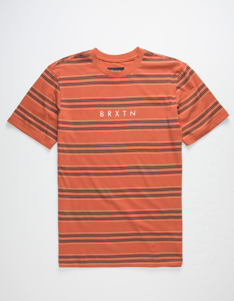 BRIXTON Hilt II Rust Stripe Mens T-Shirt image number 0