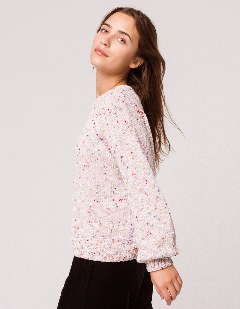 IVY & MAIN Popcorn Chenille Womens Sweater image number 2