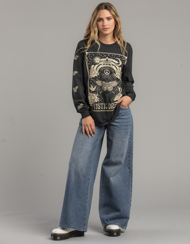 FULL TILT Mystic Butterfly Womens Oversized Tee image number 3