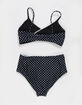 FULL TILT Girls Polka Dot Wrap Bralette Bikini Set image number 2