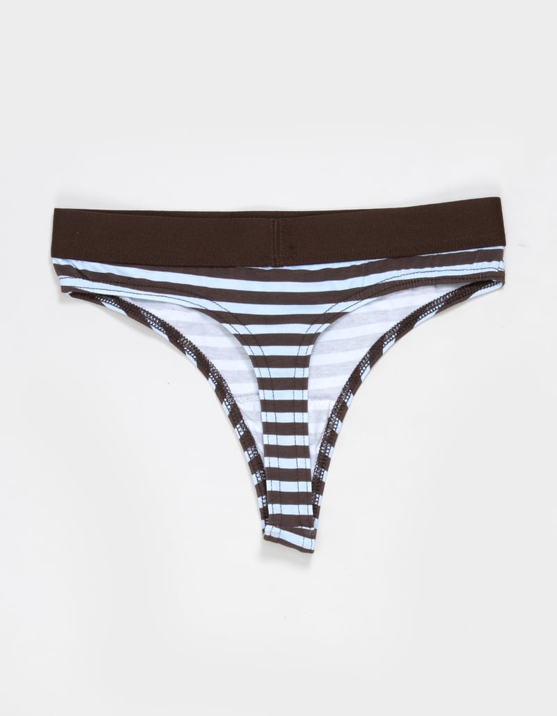FULL TILT Waistband Cotton Thong image number 1