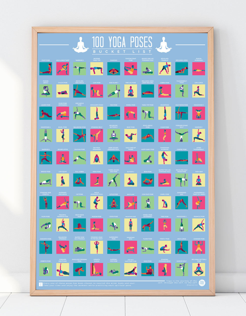 100 Yoga Poses Bucket List Poster image number 1