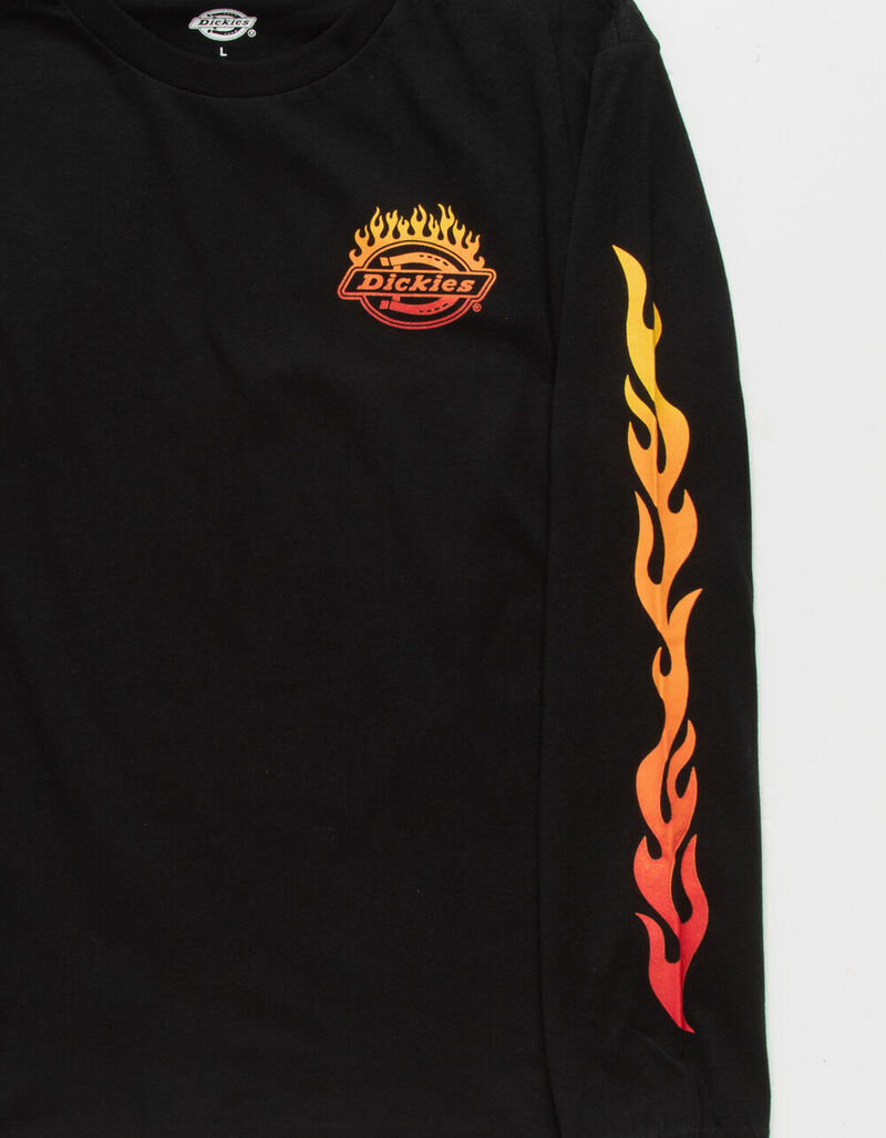DICKIES Flame Icon Boys T-Shirt - BLACK - 406536100