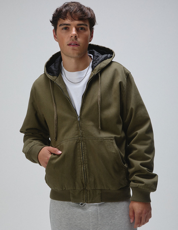 RSQ Mens Oversized Hooded Twill Jacket Primary Image