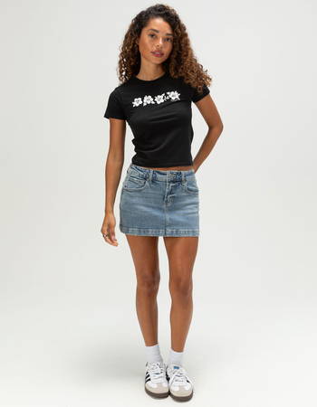 RIOT SOCIETY Hibiscus Womens Baby Tee Alternative Image