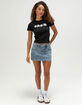 RIOT SOCIETY Hibiscus Womens Baby Tee image number 2