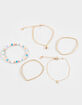 FULL TILT 5 Pack Beaded/Heart Bracelets image number 1