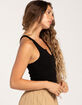 BOZZOLO Split Neck Womens Tank Top image number 2