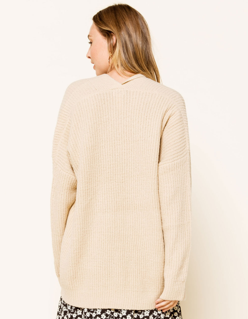 WEST OF MELROSE Up For Knit Womens Boyfriend Cardigan image number 2