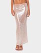 EDIKTED Riki Sheer Sequin Maxi Skirt image number 1