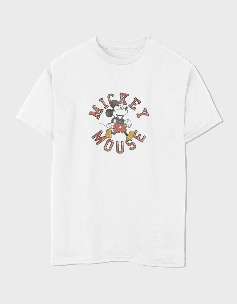 DISNEY Collegiate Mickey Distressed Unisex Kids Tee image number 0
