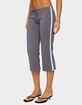 EDIKTED Milene Contrast French Terry Capri Pants image number 2