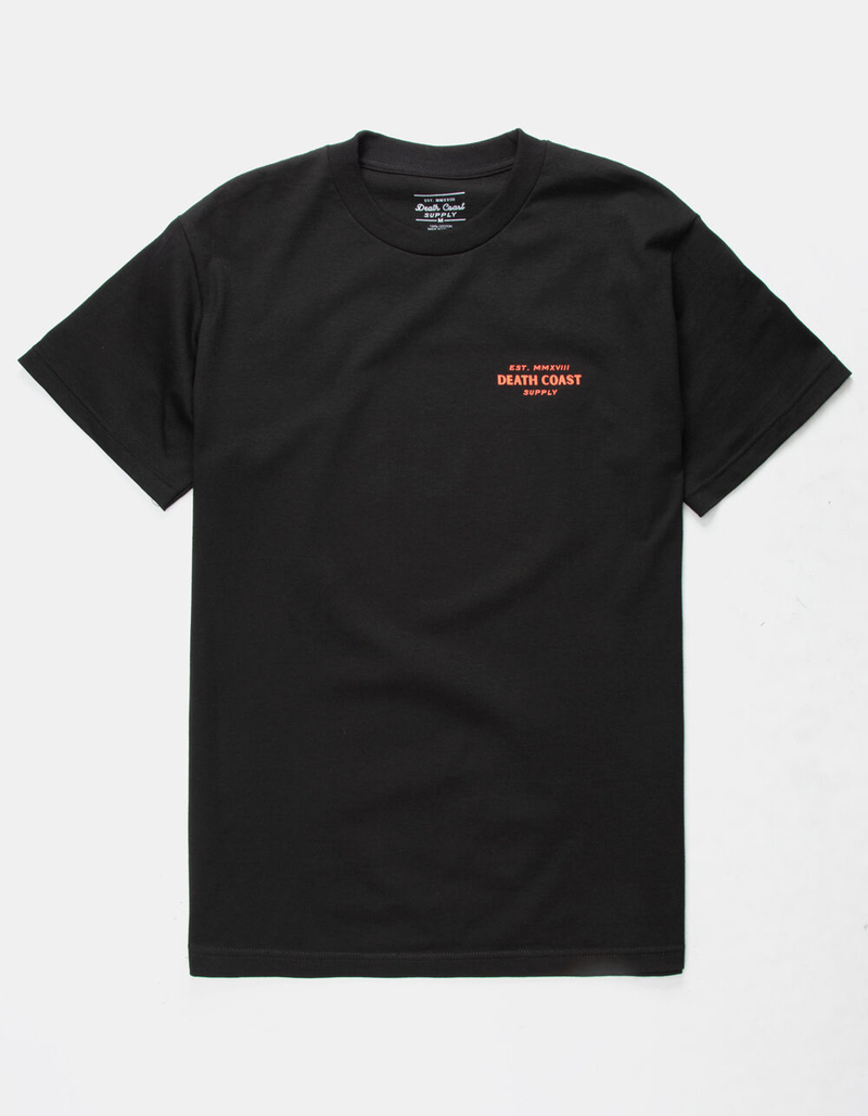 DEATH COAST SUPPLY Darkness Black Mens T-Shirt image number 1