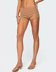 EDIKTED Hasel Grommet Ribbed Shorts image number 4