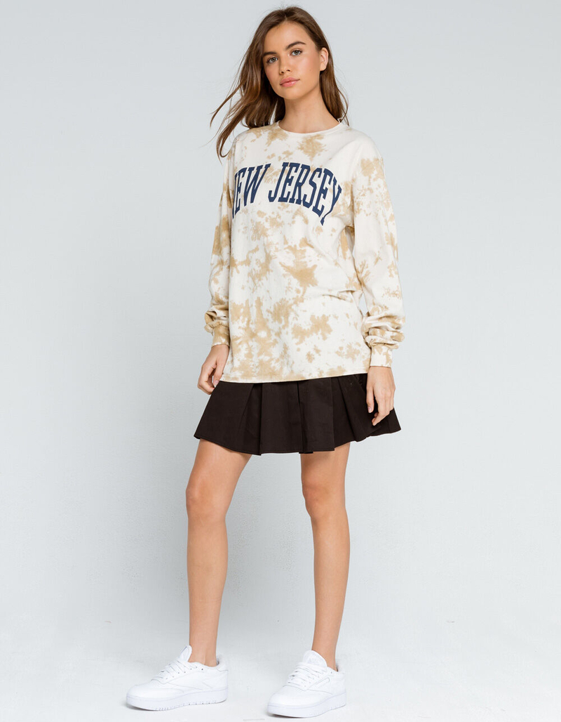 FULL TILT New Jersey Tie Dye Womens Oversized Tee image number 3
