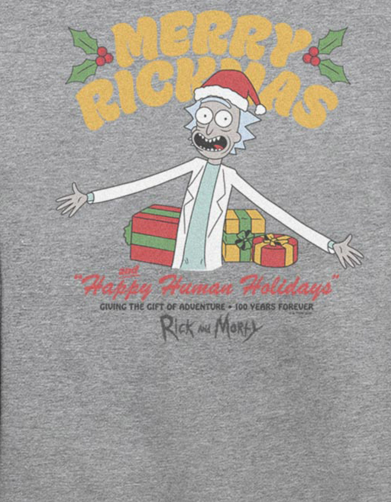 RICK AND MORTY Happy Holidays Unisex Sweatshirt image number 1