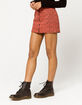 SKY AND SPARROW Button Front Plaid Mini Skirt image number 2