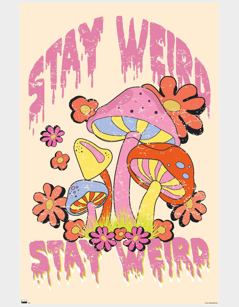 Stay Weird Mushroom Poster image number 0