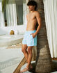 RSQ Mens Vintage Stripe 5'' Swim Shorts image number 1