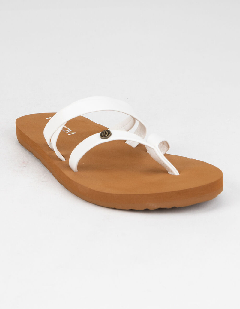 VOLCOM Easy Breezy Girls White Sandals image number 0