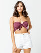 IVY & MAIN Smocked Tie Front Bandeau image number 1