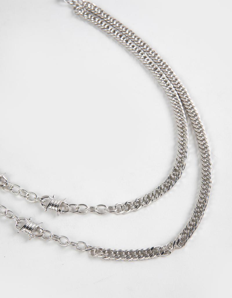 RSQ Slim Barbed Wire Wallet Chain image number 2