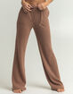 SKY AND SPARROW Waffle Thermal Womens Wide Leg Pant image number 5