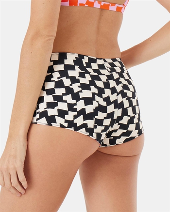 ROXY Checked Out Reversible Shortie Bikini Bottom Alternative Image