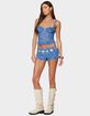 EDIKTED Shailee Ruffled Shorts image number 3
