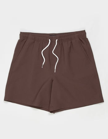 RSQ Mens Seersucker 6.5" Swim Trunks Alternative Image