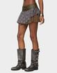 EDIKTED Varley Plaid & Lace Layered Mini Skort image number 2