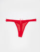 FULL TILT Ribbon Lace Trim Thong image number 2