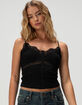 RSQ Womens Button Front Lace Trim Cami image number 1