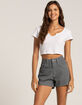 DICKIES High Rise Hickory Stripe Womens Carpenter Shorts image number 1