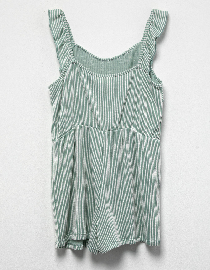 LOVE CAMERON Stripe Tie Front Girls Romper image number 1