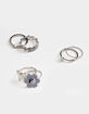 FULL TILT 6 Pack Yin Yang Flower Butterfly Ring Set image number 1
