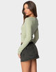 EDIKTED Jayde Ribbed Henley Top image number 5