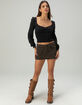 BDG Urban Outfitters 5-Pocket Ultra Mini Leopard Womens Skirt image number 1