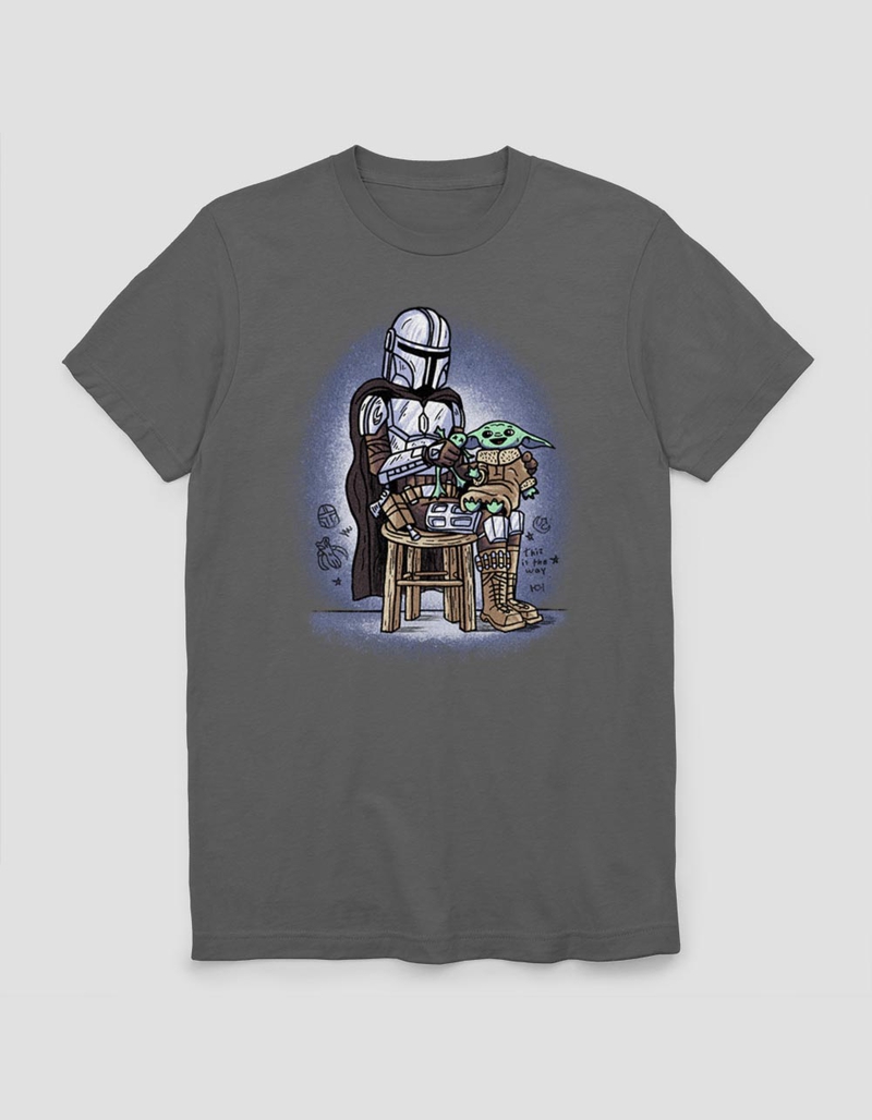 STAR WARS Mandalorian Smile Grogu Unisex Tee image number 0