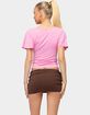 EDIKTED Flutter Plunging V-Neck Top image number 3